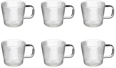 Paris Prix Secret de Gourmet - Lot de 6 Tasses à Café Nala 15cl Transparent