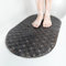 HITSLAM Oval Badewannenmatte rutschfest, 68 x 38 cm Antirutschmatte für Badewanne, Maschinenwaschbar Duschmatte rutschfest mit Saugnäpfen, BPA frei Badematte Schimmelresistent, Schwarz