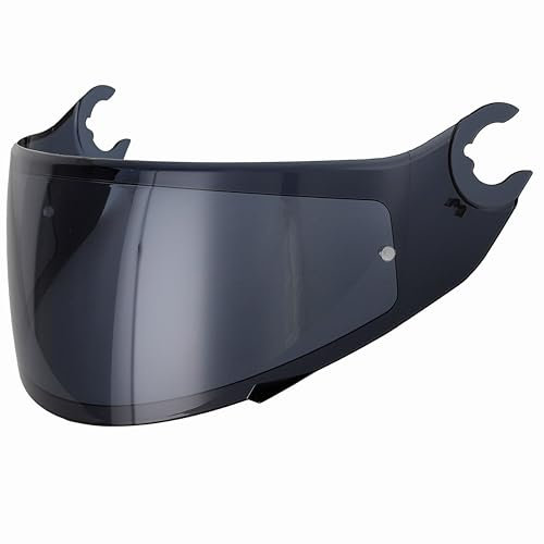 Everalo Visiera compatibile con Shark Spartan - Spartan 1.2 - Skwal - Skwal 2 - D Skwal - Visiere Casco VZ160 VZ165 - Pinlock Ready - Antigraffio (Fume' Scuro)