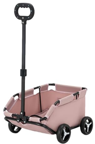 Rollender -Käfig-Kinderwagen – Hundebuggy für kleine Hunde, 4, leicht | zusammenklappbar, für Hunde, 51 x 35 x 23 cm