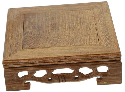 OFFSCH Soporte De Exhibición De Madera Para Macetas Base Cuadrada De Madera Para Flores Organizador Decorativo Para Interiores y Exteriores