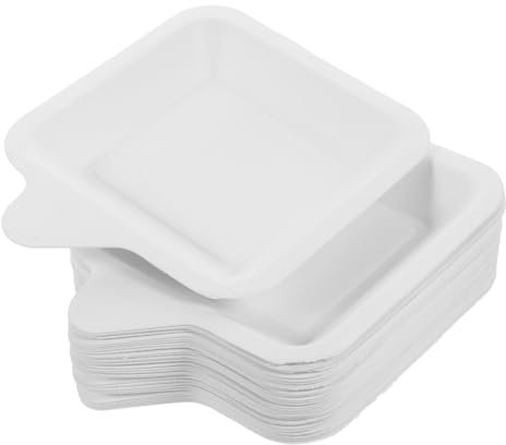 Didiseaon 100 Pièces Assiette à Gâteau En Papier Assiettes Carton Assiette Jetable Assiettes En Papier