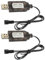 EPLZON 4,8 V Akku Ladekabel, SM-2 Pin Stecker Adapter, Verwendet auf RC Flugzeug, RC Panzer, RC Modellfahrzeug, Buggy Auto, LKW, Boot (2 Stück)
