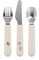 Mepal - Set de cubiertos infantiles de 3 piezas Mio - Cubiertos infantiles - Set de cubiertos con tenedor, cuchillo y cuchara para niños - Apto para lavavajillas - Sunshine & Rainbow