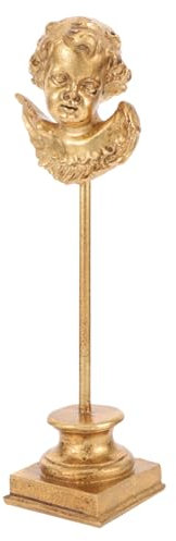 PRETYZOOM Resin Engel Statue Goldfarbener Tisch Engel Dekoration Langlebiges Harz Ornament Für Büro Wohnzimmer Fensterbrett Zuhause