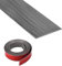 5cm×3m Self Adhesive Vinyl Floor Transition Strip, Laminate Flooring Threshold Transition Strip, PVC Door Strip Threshold Bars for Joining Floor Gaps, Carpet Threshold Transition Gray Wood Grain