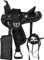 DEEN ENTERPRISES Klassische Qualität, handgefertigter Western-Sattel, synthetisch, leicht, bequem, Rennsport, Trail-Tack, Pferdesattel, alle Zubehörteile, Größe 40,6 cm (16 Zoll) Sitz erhältlich.