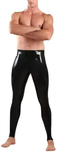 VIYOLI Latex Kleidung Männer Latex Hosen natürliche Latex Hosen ohne Reißverschluss 0,4 mm angepasst