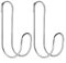 Sumsoctober Lot de 2 crochets de tuyau d'arrosage flexibles en acier inoxydable pour clôture, robinet, support de rangement mural, support de tuyau d'extérieur pour l'organisation de la maison et du