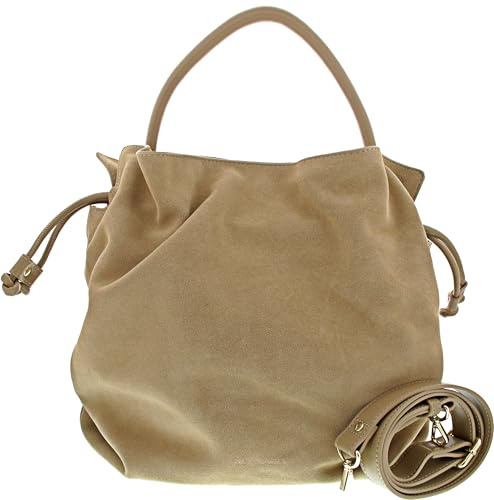Hey Marly Cool Companion Suede Tasche Beige