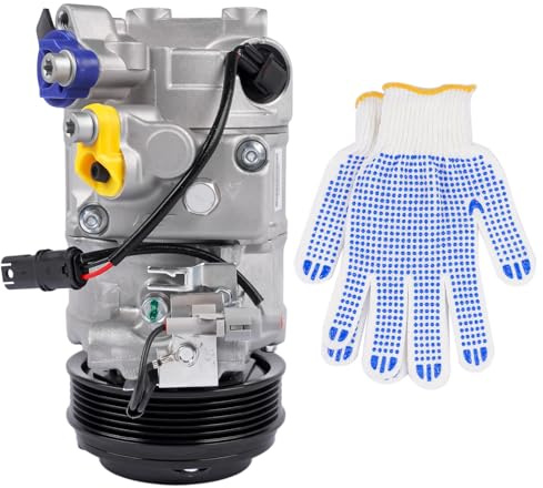 Silber A/C Klimaanlagenkompressor 64526987862 Kompatibel mit 1er 116d 118d 120d E81 Hopzty