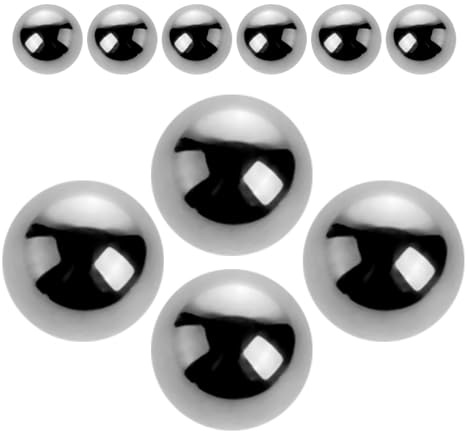 WOONEKY Steel Mixing Balls Oil Stirring Balls 20pcs Sturdy Steel Material for Paint and Nail Polish Agitator Silver for Mixing Inks and Airbrush Paints for Precise Bottle Agitation