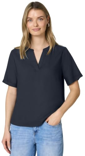 Street One Damen Kurzarm Bluse mit Turn-Up