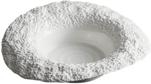 VINTORKY Plato para Ensalada de Cerámica Diseño de Sombrero y Estampado de Roca, Diámetro 8.5 Pulgadas, Adecuado para Cenas y Servicio Doméstico