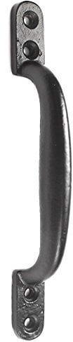 Black Cast Iron 6/150mm Hot Bed Handle Door/Shed/Garden Gate D Pull Handles