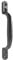 Black Cast Iron 6/150mm Hot Bed Handle Door/Shed/Garden Gate D Pull Handles