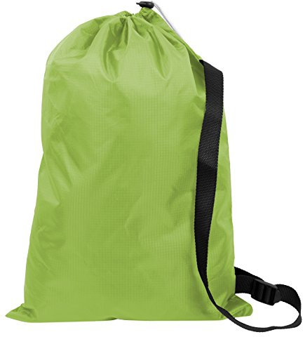 ZOLLNER Turnbeutel mit Schultergurt, 32x46 cm, wasserabweisend, Grün