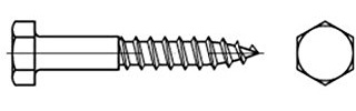 ART 89571 Sechskantholzschraube Stahl 12 x 300 galvanisch verzinkt gal Zn S 25 Stk