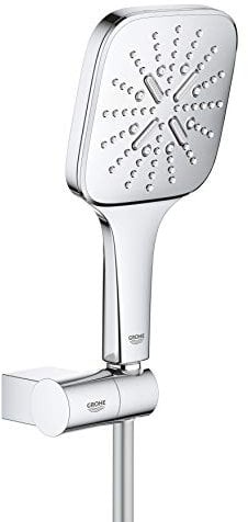 GROHE Rainshower 130 SmartActive Cube | Wandhalterset 3 Strahlarten | chrom | 26588000