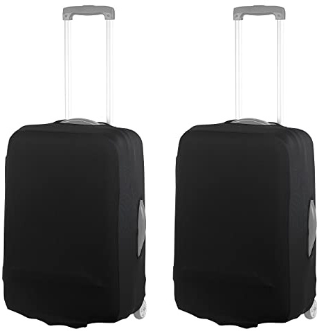 Xcase Koffer-Schutzbezüge: 2er-Set elastische Schutzhülle für Koffer bis 42 cm Höhe, Größe S (Kofferbezug, Gepäckabdeckung, Schutzfolie)