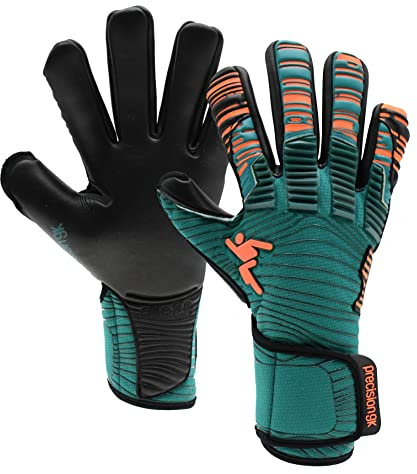 Precision GK Elite 2.0 Contact Junior Torwarthandschuhe Größe 7 blau/Fluo orange