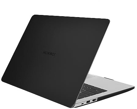 MOSISO Custodia Rigida Solo Compatibile con Huawei MateBook D 14 Pollici Versione 2020 2019, Custodia Protettiva in Plastica Rigida, Nero