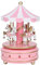 MAGT Manege Karussell Spieluhr, Karussell, Spieluhr, wunderschönes Karussell, hochwertig, für Geburtstag, Hochzeit, Weihnachten (Rosa)