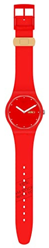 Swatch Analogique SUOZ718, Rouge, Bande