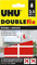 UHU Doublefix invisible - Ruban adhésif double face, ultra puissant, résistance à 2,5kg, transparent, 12 pastilles 40mm x 19 mm