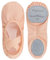 tanzmuster Ballettschuhe Damen - Bonnie - aus Baumwoll-Stretch - Geteilte Ledersohle - Ballettschläppchen für Erwachsene - Tanzschuhe für Ballett - rosa-apricot, 38