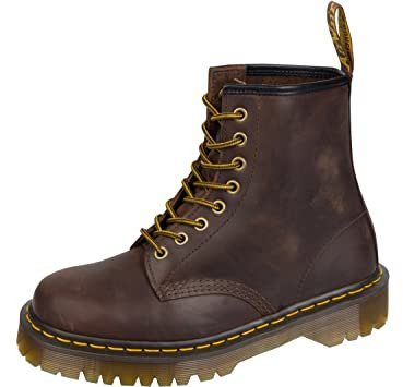 Dr. Marten's 1460 Original - Stivali stringati unisex per adulti, Crazy Horse Marrone Scuro, 45 EU