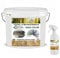 Contura 2 Liter Küchenmöbellack nach RAL Möbellack SET mit Anlauger Möbelfarbe Holzlack Buntlack Küchenlack (RAL 8014 Sephiabraun)