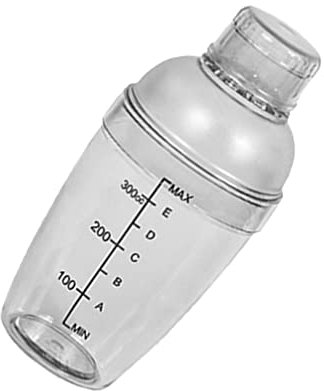 Luxshiny Coctelera Cafetera Espresso Cafeteraa Express de Plástico Clear Bar Drink Shakers con Bartender Shaker Wine Milk Tea 350 () Cafetera Vintage Retro Espresso Machine Cóctel