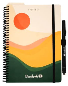 BAMBOOK Calendar Original A5- Wiederverwendbarer Kalender - Vollständig löschbar - Kalender 2025 - Planner 2025