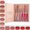 Hongyans Lippenstift Set 12 Farben Wasserfest Lipgloss Flüssiger Matt Lippenstift Langanhaltend Liquid Lipstick Schminke Set Geschenkset für Frauen Damen