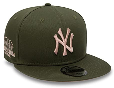New era New York Yankees MLB Kappe 9Fifty Snapback Baseball Cap grün Teamlogo Stadion Logo - S-M (6 3/8-7 1/4)