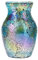 ZHIPINHUI 8 H Mosaic Vase Glass Vase,Decorative Flower Vase,Decor Home Modern Midsize Mosaic Vase for Bedroom Livingroom Kitchen Office Wedding,Unique Mosaic Glass Vase Gift (Green)