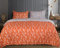Hafaa King Size Duvet Cover Sets Soft Microfibre Printed 3 Pcs Kingsize Bedding Bed Set Fade and Wrinkle Resistant Duvet Cover Sets (Rust Flower)