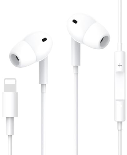 Kupro Auricolari In-Ear per iPhone [Certificato MFi] Cuffie con Filo Hi-Fi Stereo con Microfono e Controllo del Volume Compatibile con iPhone 14/14 Plus/14 Pro/14 Pro Max/13/12/11/XS/8/7