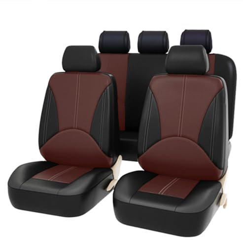 NETHIX 5 Sitzplätze Universal Auto Sitzbezüge für Kia Venga (YN)/Carens (RP/UN/FJ/FC)/Cerato LD Hatchback Schonbezüge für Autositze Verschleißfestes Sitzbezügesets,C