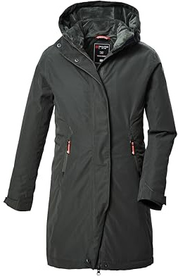 killtec Mädchen Funktionsjacke/Outdoorjacke mit Kapuze KOW 360 GRLS PRK, dark moss, 164, 42149-000