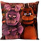 Mifeiwukawa FNAF Kissenbezug, dekorativer Kissenbezug, doppelseitig, Bär, quadratisch, 45 x 45 cm (4, 45 x 45 cm)