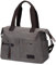 Eshow Handtasche Damen Umhängetasche，Schultertasche aus Canvas，Grüßere Kapazität Handtasche mit Handgriff，Shopper zum Einkaufen Arbeit und Freizeit Grau