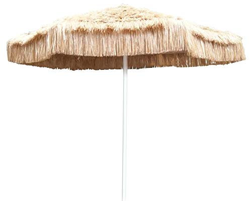 UsmAsk Sombrilla grande de paja de playa para exteriores, sombrilla redonda antiultravioleta para Patio, sombrilla de playa hawaiana, sombrillas de paja de imitación
