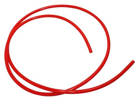 iMeistek Tuyau en silicone, 4 mm ID x 10 mm OD, épaisseur de paroi 3 mm, 2 m, tuyau flexible en silicone pour transfert d'air et d'eau, pneumatique sous vide, rouge