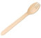 We Can Source It Ltd - Biodegradable Disposable Wooden Sporks - 15.5cm Birch Wood Forks Pack of 100 - Cutlery for Parties, Picnics, and Events