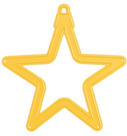 Nellie's Choice SD271 Stanzform und Schablone Stern Weihnachtskugel – 9,8 x 10 cm – Kartenherstellung Zubehör – Metall-Bastelschablonen für Scrapbooking, DIY und Papierhandwerk, gelb, 98x100mm