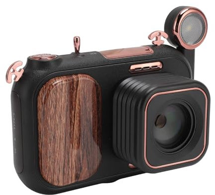 VBESTLIFE Fotocamera Digitale retrò, Zoom Digitale 50X Fotocamera Digitale UHD WiFi da 96 MP con Visione Notturna a Colori Ed Effetto Cielo Stellato, Schermo da 3,5 Pollici, 64G Integrato,