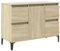 vidaXL Armario de Lavabo Madera contrachapada Roble Sonoma 80x33x60 cm, Armario bajo Lavabo, Armario para lavamanos, Mueble de baño