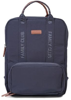 CHILDHOME, Wickelrucksack Family Bag Club, Großes Fassungsvermögen, Multifunktional, 11 Fächer, Isotherm Taschen, Trolley-Koffer Durchgang, Kinderwagenbefestigung, 20,5L, Grau